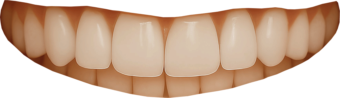 Grafische Nahaufnahme einer Reihe makelloser Zähne – Symbol für Zahngesundheit und ästhetische Zahnmedizin.